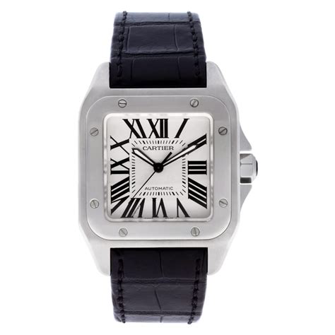 cartier square watch men|cartier santos large versus medium.